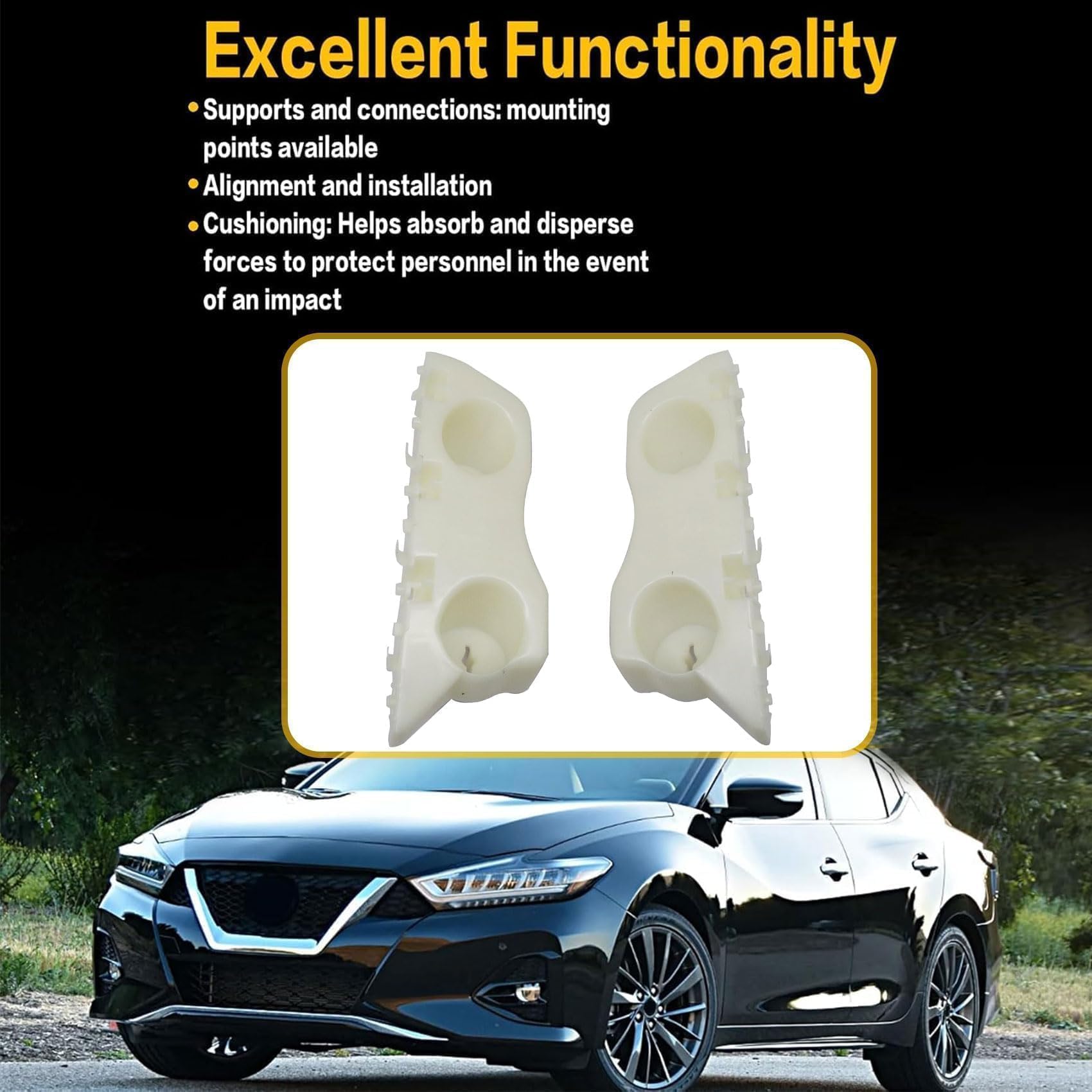 Amazon.com: Priprilod Bumper Fender Brackets Front Left ＆ Right